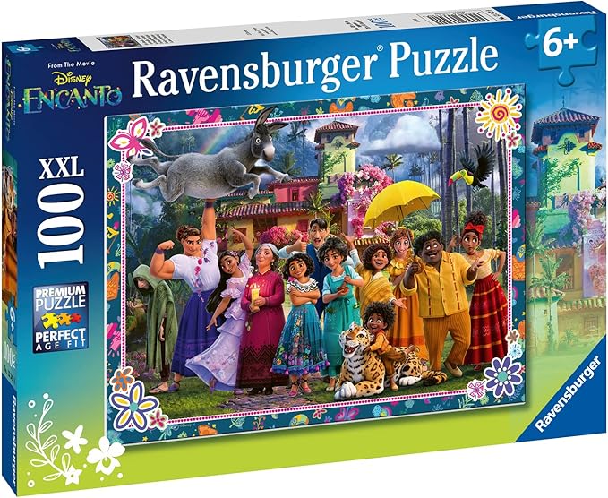 Ravensburger Disney Encanto Puzzle - Engaging 100-Piece Jigsaw | Durable and Kid-Friendly | Ideal for Ages 6 and Up | Stimulates Brain Development | FSC Certified for Sustainable Fun