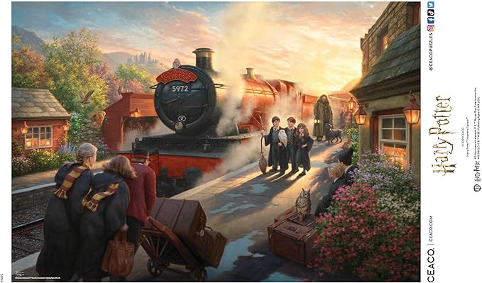 Ceaco - Harry Potter - Hogwarts Express- 1500 Piece Jigsaw Puzzle - Challenging and Colorful Puzzle for Adults – Precision-Cut Pieces, Beautiful Artwork, and Hours of Relaxing Fun