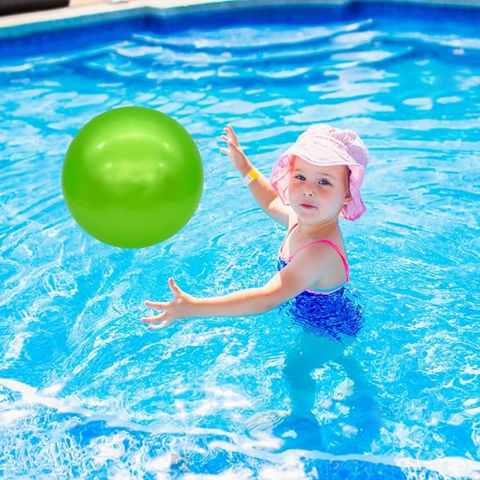3 Pcs Inflatable Playground Balls 9 Inch Bouncy Balls with Hand Air Pump for Indoor Outdoor Play Balls for Kids