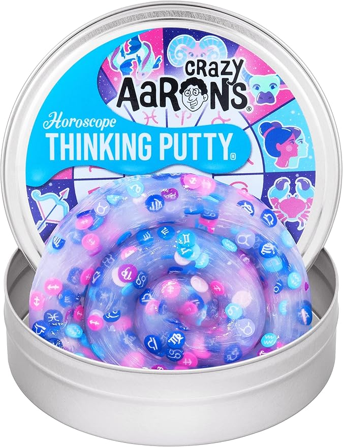 Crazy Aaron's Thinking Putty® - Horoscope - Sensory Putty for Kids and Grown ups in a 4" Tin - Creative and Endless Fun, Stress Relief Therapy Toys, Never Dries Out - Made in USA