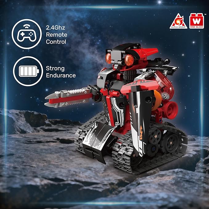 Robot Building Kit, STEM Robotics for Kids Ages 8-12, 533 Pcs Robot Kits Erector Set Rc Toy for Kids Age 8+, DIY Build Science Educational Gifts for Age 8 9 10 11 12+ Boys & Girls