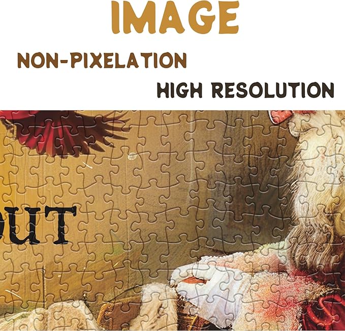 Christmas Jesus Nativity Puzzles for Adults 1000 Pieces, Religious Holiday Santa Claus Jigsaw Puzzles, Art Christian Xmas Puzzles