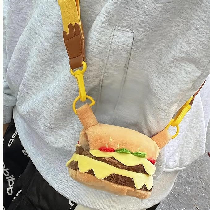 2026 New Adorable One-Piece Hamburger Clothes for LABUBU 17cm Doll, Outfits for LABUBU, Cute and Premium Accessories for LABUBU (Doll Not Included)