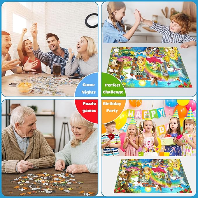 100 Pieces Puzzles Toys for Kids Ages 4-10, Knight & Princess Theme Jigsaw Puzzles, Preschool Educational Brain Teaser Puzzle for Boys and Girls 3 4 5 6 Years Old