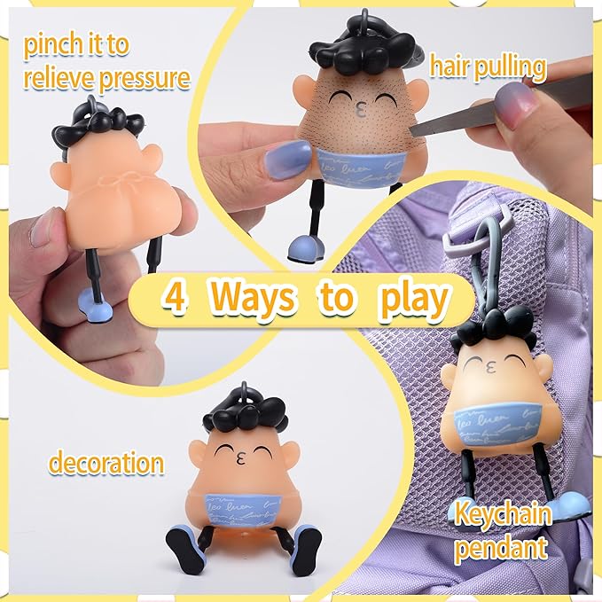 Kiss Skin Picking Fun Hair Pulling Fidget Toys,Anti Worry Toys and Venting Novelty Toys,Great Redirect Activity for Pickers,for 14+ Ages Trichotillomania Pop Picking Fidget Christmas Birthday Gifts