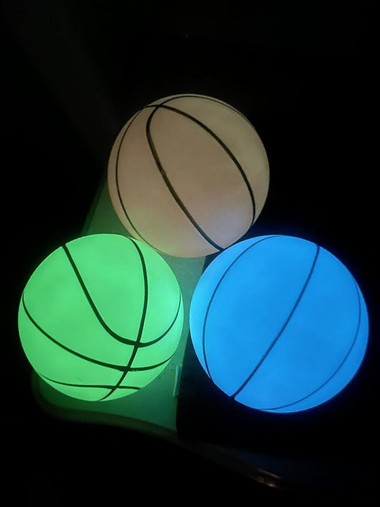 Toys+ 3 Pack! Inflatable Glow in The Dark Mini Basketballs Includes Pump and Needle Magic Shot Pro Mini Hoop Basketballs