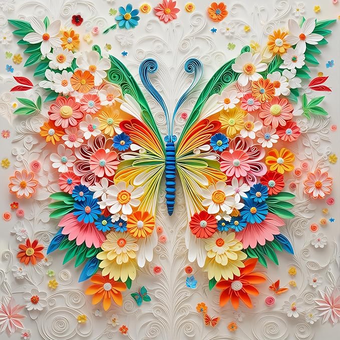 Butterfly Puzzles for Adults 500 Piece Colorful Flower Butterfly Jigsaw Puzzles 500 Pieces Beautiful Funny Paper Art Challenging Family Hard Difficult Puzzle Games Gift (20"X20")