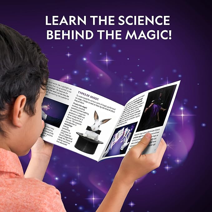 National Geographic Kids Magic Set - 45 Magic Tricks for Kids to Perform with Step-by-Step Video Instructions for Each Trick Provided by a Professional Magician, Toys for Boys and Girls