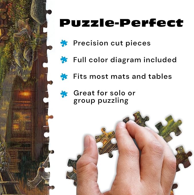 Buffalo Games - Kim Norlien - Peace Like A River - 300 Piece Jigsaw Puzzle for Adults - Large, Easy to Hold Pieces - Challenging Puzzle Perfect for Game Nights, Finished Size 21.25 x 15.00