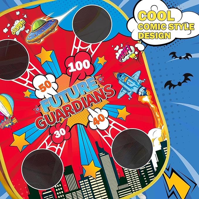 Spider Bean Bag Toss Game for Kids – 3-in-1 Cornhole Board Outdoor Toys for Toddlers, Family Fun Games for Beach & Yard, Birthday Easter Gifts for Ages 3 4 5 6 7 8-12 Year Old Boys Girl