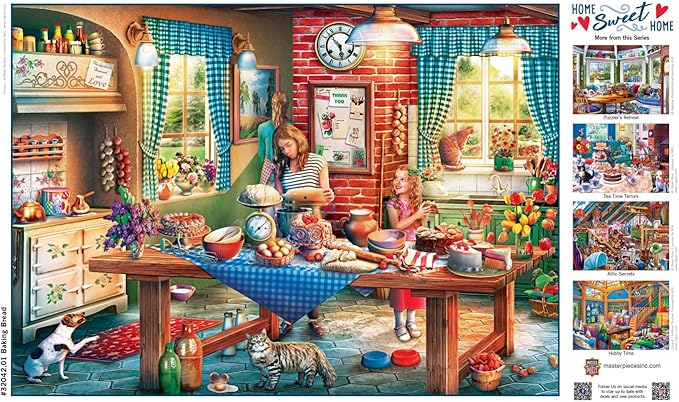 MasterPieces 550 Piece Jigsaw Puzzle for Adults, Family, Or Youth - Baking Bread - 18"x24"