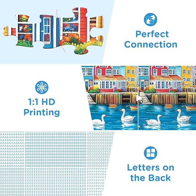 Jigsaw Puzzles 300 Pieces for Adults,300 Piece Puzzles for Adults,Sea Seagull Building Puzzle for Kids Ages 8-10 10-12,Recycled Paper Puzzle 300 Pieces,Home Decors Family Challenge Toys