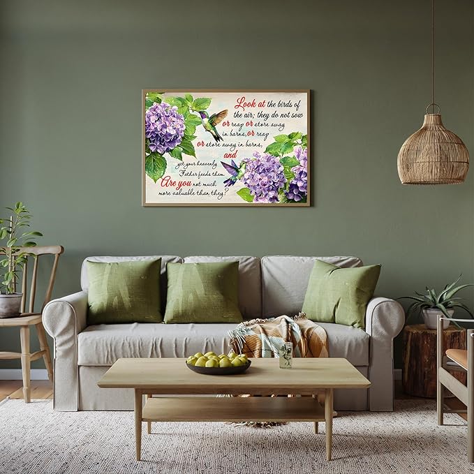 Puzzles for Adults 1000 Pieces, Christian Bible Jigsaw Puzzles - Hummingbird's Whisper, Impossible Christian Bible Puzzle for Seniors Families, 27.56x19.69 Inches, 1:1 Poster, Letter on The Back