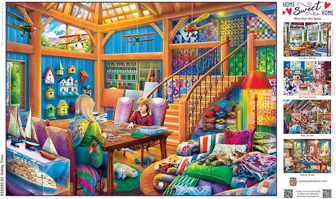 Masterpieces 550 Piece Jigsaw Puzzle for Adults, Family, Or Kids - Hobby Time - 18"x24"