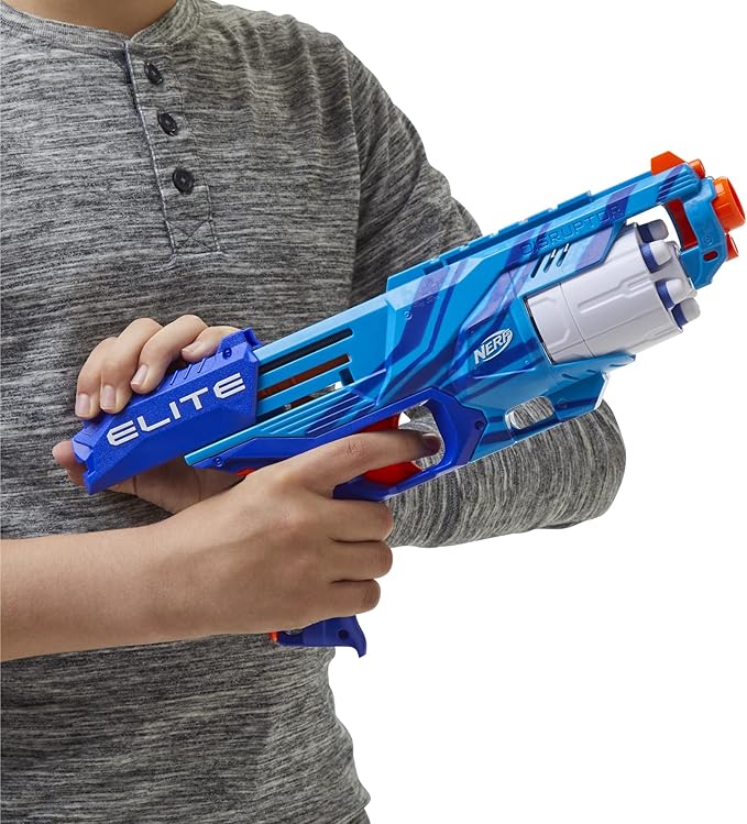Nerf Elite Disruptor Blaster Reflex, Slam Fire, Blue (Amazon Exclusive)