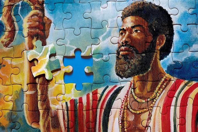 African American Expressions – 500-Piece Jigsaw Puzzle – Inspirational Black Art, Premium Quality for Relaxation and Reflection - Walking by Faith