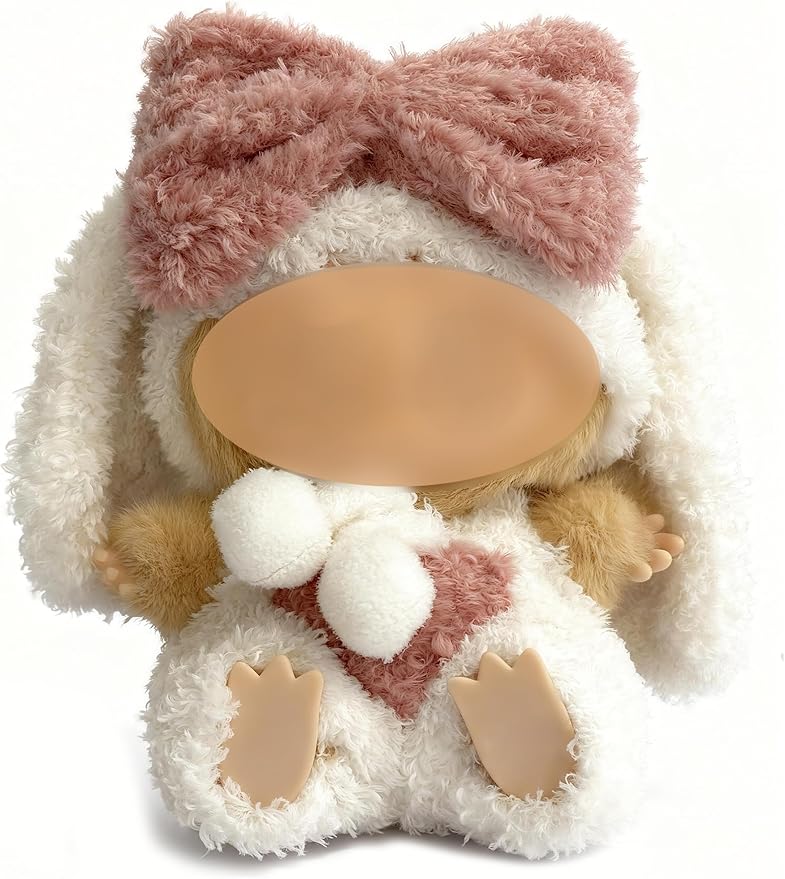 Doll Outfit 17cm (6.69in) or 15cm (5.91in) Dolls(NO Doll) for Labubu Clothes Outfit with Accessories Suit Christmas Cute Rabbit Stylish Dress Up Set for Labubu