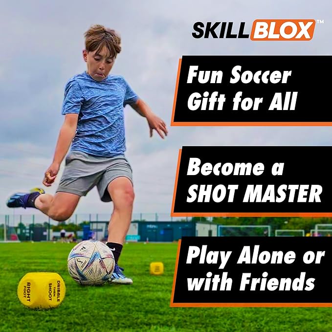 Soccer Gift for Boys – ShotMaster Shooting Training Dice – Fun Soccer Shooting Training Game for Kids, Boys & Girls 8–14
