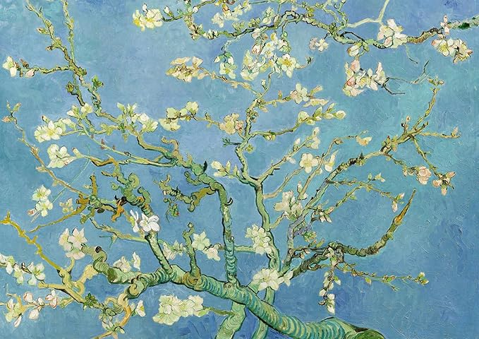 1000 Piece Puzzle for Adults, Almond Blossoms Jigsaw Puzzles 1000 Pieces with Letters on Back, Impossible Difficult Puzzles for Adults Seniors Teens Challenging Gift, Finished Size 27.6 x 19.7 inches