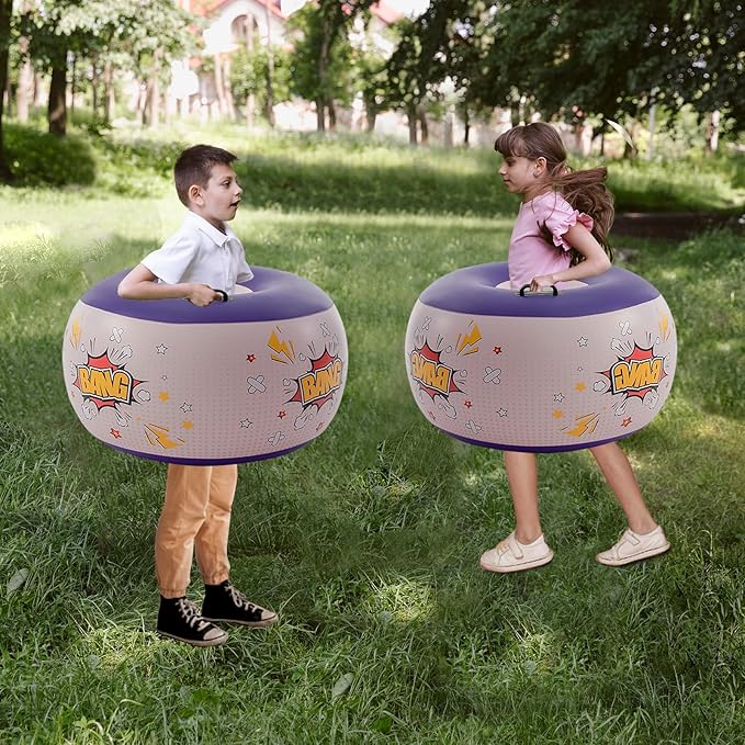 DIMAR GARDEN 2 Pcs Sumo Balls, Inflatable Bubble Bounce Ball for Outdoor Fun, Lawn Game Play
