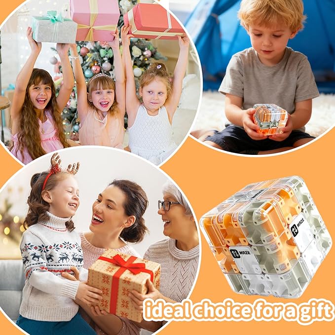 Large Labyrinth 3D Puzzles Maze Cube - Engaging Brain Teaser - 3D Maze Ball, Rubik Race Game, Improve Spatial Recognition, Relieve Stress Toy Gifts for Easter
