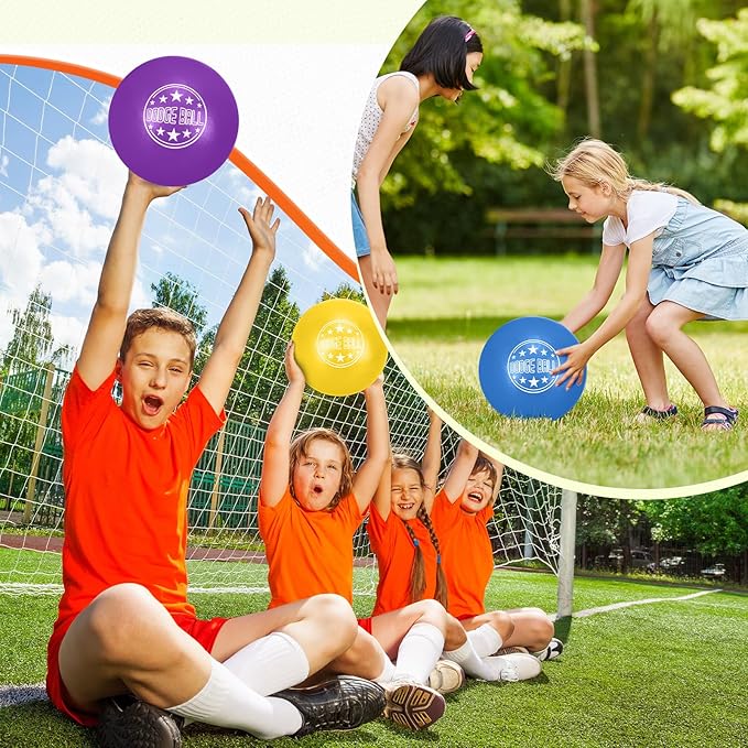 Jerify Foam Dodgeball Set 5 Inch Soft Skin Playground Dodgeballs Bulk, Low Density Foam for Non Sting Dodgeball Sports Equipment for Kids and Adults