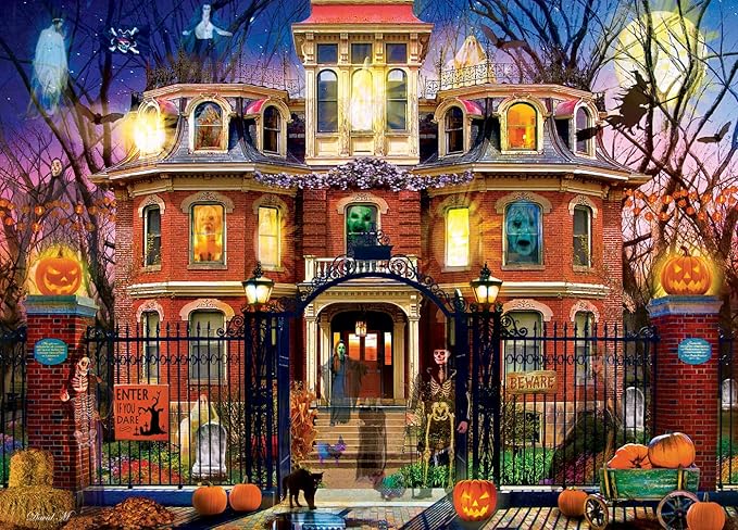 MasterPieces 1000 Piece Halloween Jigsaw Puzzle - Haunted House on The Hill - 19.25"x26.75"
