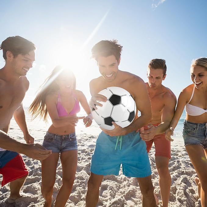 Fovths 12 Pieces Inflatable Beach Balls 11 Inch Blow Up Party Supplies Swimming Pool Toys for Summer Water Games Birthday Sports Theme Party Favors