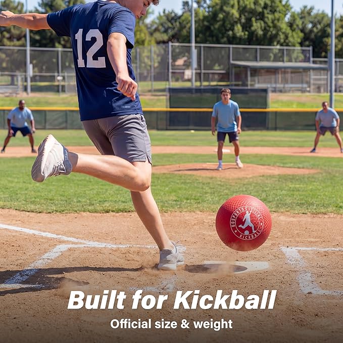GoSports Official Kickball with Pump (2 Pack), 10"