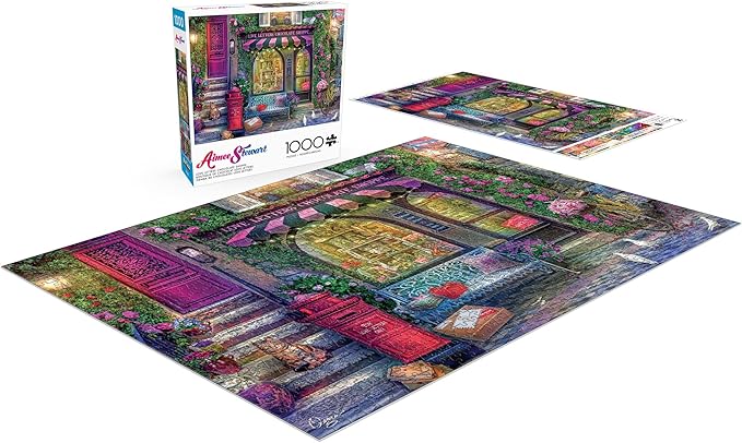 Buffalo Games - Aimee Stewart - Love Letters Chocolate Shoppe - 1000 Piece Jigsaw Puzzle for Adults - Challenging Puzzle Perfect for Game Nights - Finished Size is 26.75 x 19.75