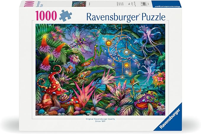 Ravensburger Rainbow Reverie 1000 Piece Jigsaw Puzzle | Enchanted Garden Scene by Ciro Marchetti | Eco-Friendly and Precision-Cut Pieces