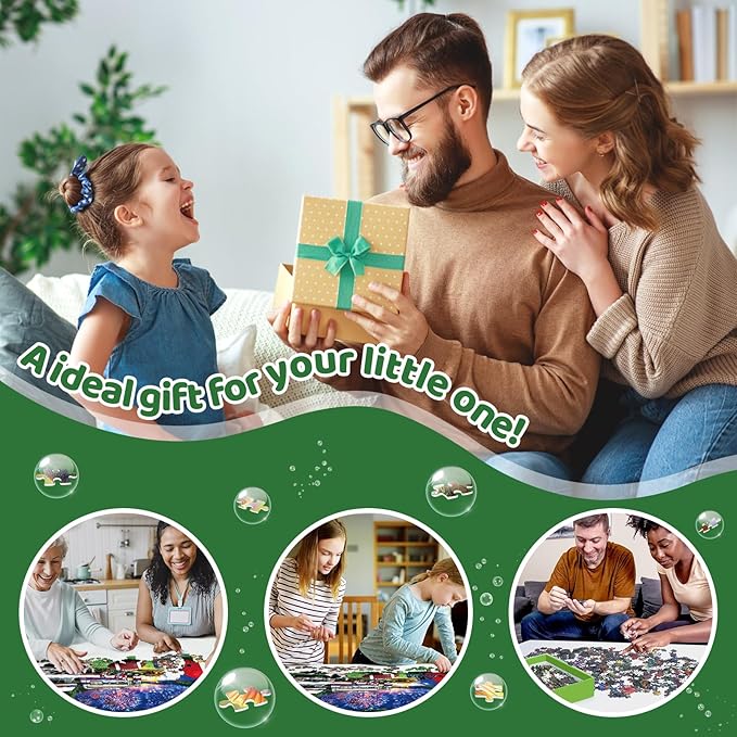 500 Pieces Puzzle for Adults, Puzzles for Adults 500 Pieces, American Football Camping Fireworks Dog Jigsaw Puzzle, Challenging Perfect for Game Nights, 20.5 X 15 in