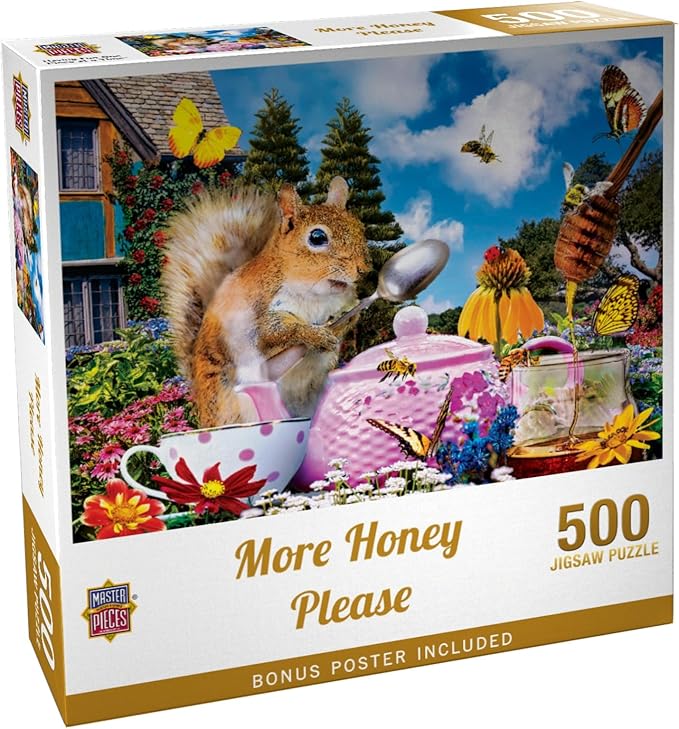 Masterpieces 500 Piece Jigsaw Puzzle for Adults and Families - More Honey Please - 19.25"x26.63"