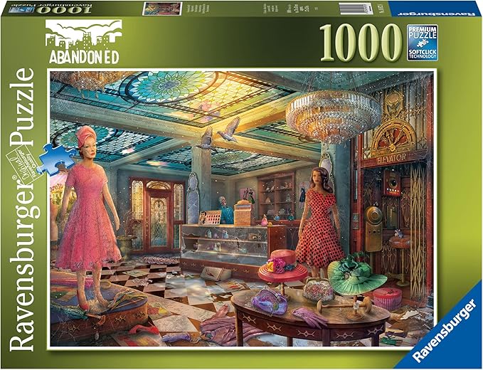 Ravensburger Abandoned Series: Deserted Department Store Jigsaw Puzzle - 1000 Unique Pieces | Softclick Technology Engaging Imagery for Adults and Kids | Enhanced Durability