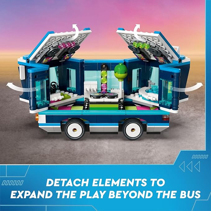 LEGO Despicable Me 4 Minions’ Music Party Bus, Creative Building Toy for Kids, Fun Despicable Me Toy Playset, Gift for Boys and Girls Aged 7 and Up, 75581