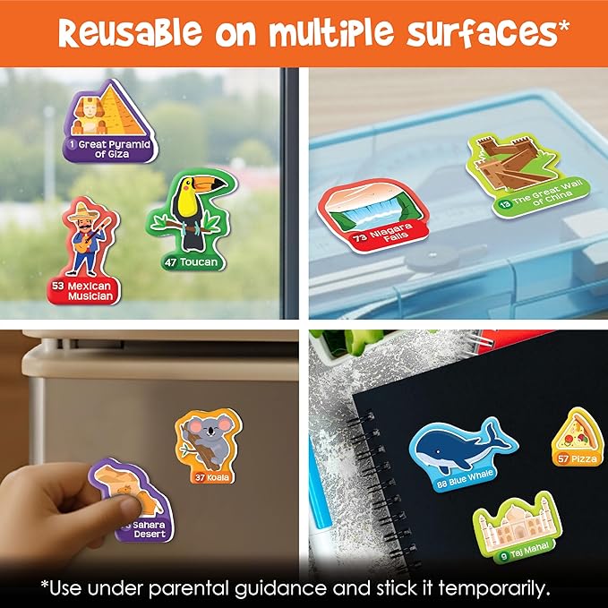 Imagimake Mapology World Map with Reusable Stickers | Geography Game for Kids Ages 5-8 | Learning Toys | Activities for Kids Ages 8-12 | Stem Toys | Gifts for Girls & Boys Age 5,6,7,8,9,10,11,12