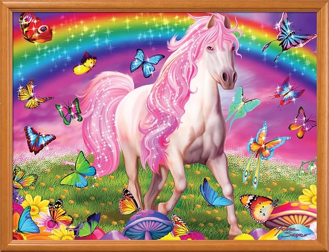 Masterpieces 300 Piece EZ Grip Glow in the Dark Jigsaw Puzzle - Rainbow World - 18"x24"