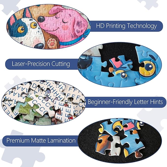 1000 piece Puzzle for Adults, Challenging Funny Doggy Delight Jigsaw Puzzles, Premium Matte Finish, 27.56 x 19.68 Inches, Perfect for Game Nights