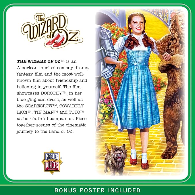MasterPieces 1000 Piece Jigsaw Puzzle for Adults, Family, or Youth - Off To See The Wizard - 19.25"x26.75"