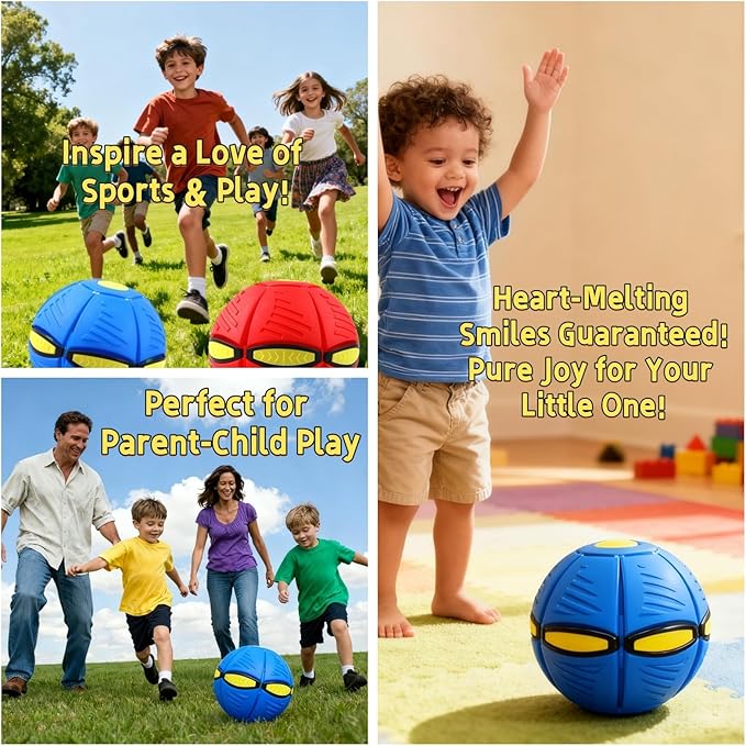 Magic Ball Bouncing Flying Saucer Toy, Ball Magic Children's Bouncing Ball, Magic Metaball for Outdoor Sports