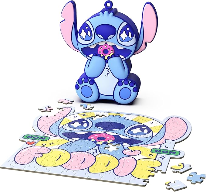 Spin Master Games, Stitch Micro Puzzle in Vinyl Pouch, 150 Pieces, Kids Puzzle Disney Collectible Case, Kids Toys for Girls & Boys, for Ages 8 & Up