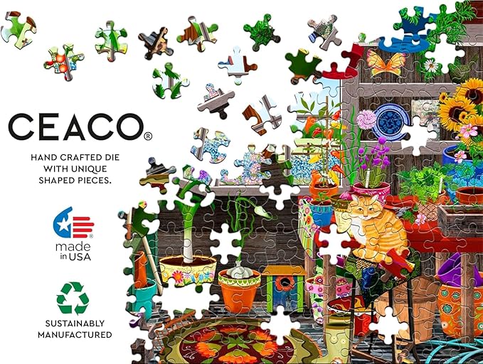 Ceaco - Garden Shed Greenhouse - 1000 Piece Jigsaw Puzzle