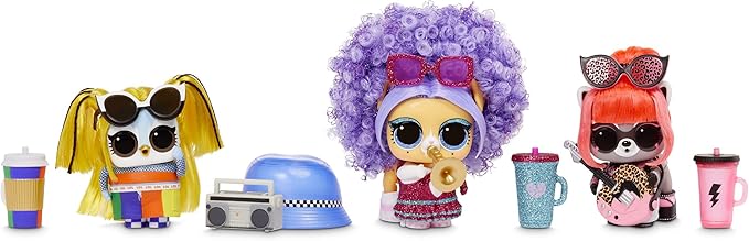L.O.L. Surprise! LOL Surprise Remix Pets 9 Surprises, Real Hair Includes Music Cassette Tape with Surprise Song Lyrics, Accessories, Dolls