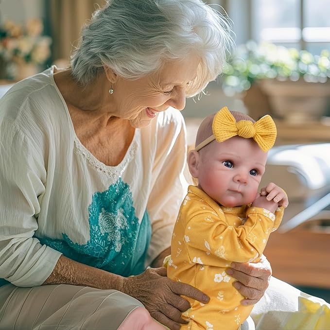 Milidool Lifelike Reborn Baby Dolls - 20 Inch Newborn Baby Doll Girl with Soft Weighted Body, Cute Soft Poseable Realistic Real Life Baby Dolls with Complete Accessories for 3+ Years Old Gifts