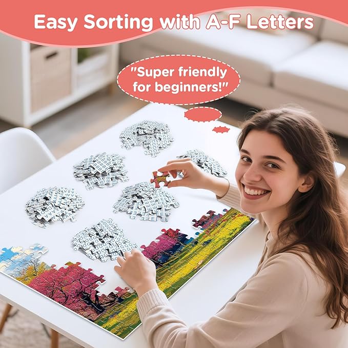 Puzzles for Adults 500 Pieces,Snow Mountain Jigsaw Puzzles 500 Pieces,Japanese Cherry Blossom 500 Piece Puzzles for Adults Funny Jigsaw Puzzle Family Activity Game Nights Gift Toy