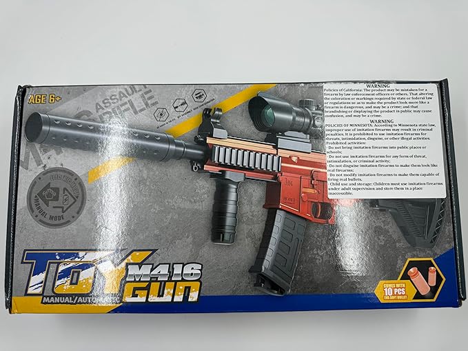 Electric Toy Gun with 3 Modes, Soft Bullets Toy Gun Automatic Sniper Rifle Dart Gun with 60 Dart Bullets, Gifts for Birthday Halloween Christmas