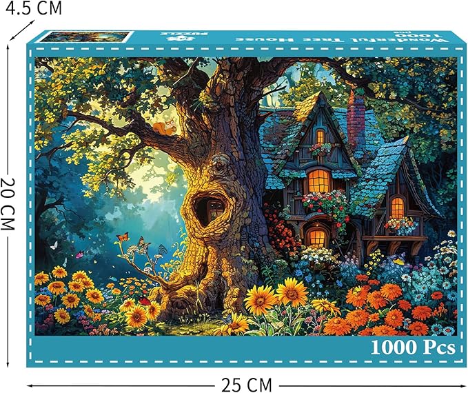 Jigsaw Puzzles for Adults 1000 Pieces, Interlock Perfectly No Dust, Impossible Difficult Hard Fun 1000 Piece Jigsaw Puzzles for Adults-1:1 Poster-Sweet Tree House
