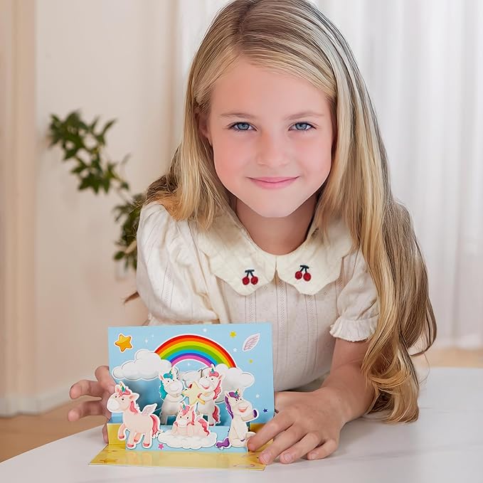 Unicorn Craft Kit for Girls - 10 Projects - Gifts for 5 Year Old Girl - Arts and Crafts for Kids 4-8 - Toys for Ages 5-7 - 4 5 6 7 8 Year Old Girl Birthday Gift - Unicorn Toys for Girls Age 4-6