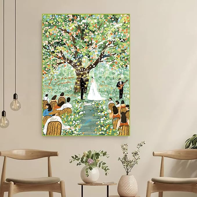Jigsaw Puzzles for Adults 1000 Pieces, Interlock Perfectly No Dust, Impossible Difficult Hard Fun 1000 Piece Jigsaw Puzzles for Adults-1:1 Poster-Romantic Wedding