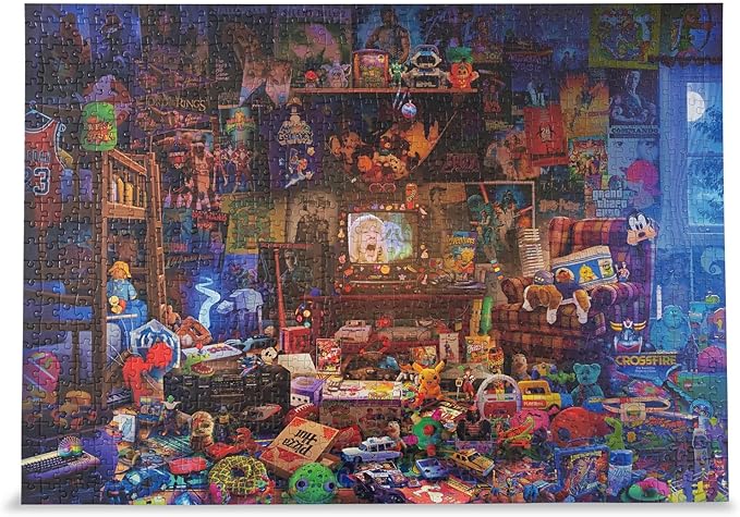 Millennial Dream Room 1000-Piece Jigsaw Puzzle by Rachid Lotf | Fun Brain Teaser, Toys & Games | 28 x 20 Inches